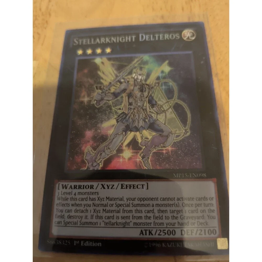 YUGIOH STELLARKNIGHT DELTEROS SECRET RARE MP15-EN098 1ST EDITION